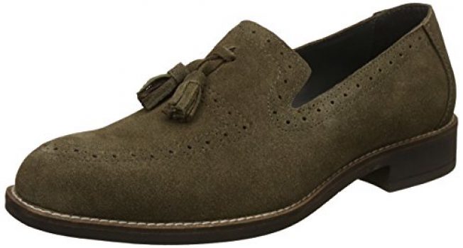 mens grey leather casual shoes