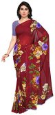 Kashvi Georgette Saree (Red, 1052_3)
