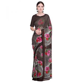 Kashvi Georgette Saree (Red, 1454)