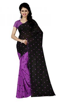 Kashvi Georgette Saree (Pink, 1262_4)