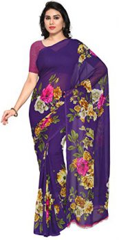 Kashvi Georgette Saree (Pink, 1052_4)