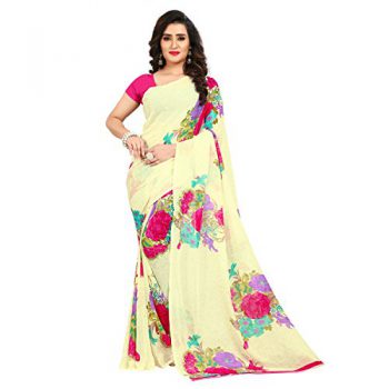 Kashvi Georgette Saree (Pink, 1434_1)