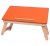 Laptop Table (Emeret, Orange Wooden) Foldable, Adjustable, Four Legs