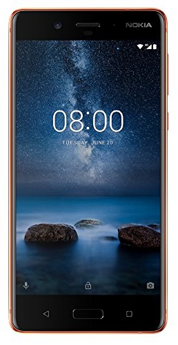 Nokia Mobile (Nokia 8, Polished Copper) 4gb RAM, 64gb Storage