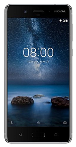 Nokia Mobile (Nokia 8, Steel) 4gb RAM, 64gb Storage