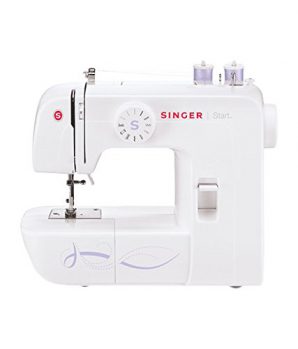 Singer Sewing Machine (White, Start)