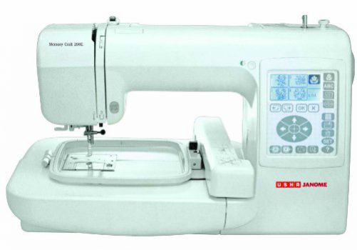 Usha Sewing Machine (White, Janome Memory Craft)