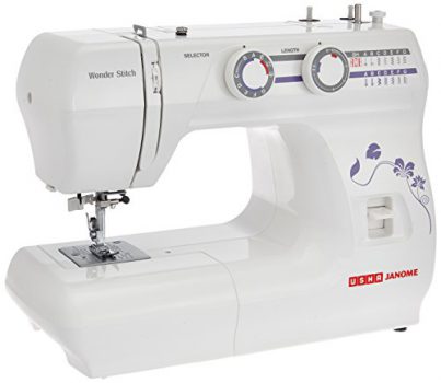 Usha Sewing Machine (White, Janome Wonder Stitch)
