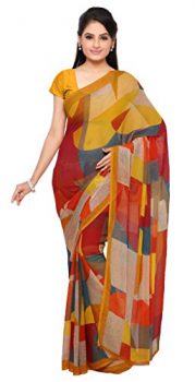 Vaamsi Chiffon Saree (Yellow, Empress1019)