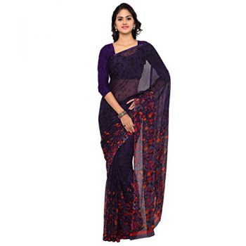 Vaamsi Chiffon Saree (Purple, Empress1052)