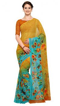 Vaamsi Chiffon Saree (Yellow, Empress1145)