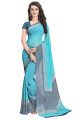 Vaamsi Chiffon Saree (Blue, RC3208)