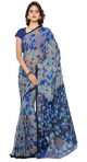 Vaamsi Chiffon Saree (Blue, RC3230)