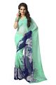 Vaamsi Chiffon Saree (Blue, Rolex3068)