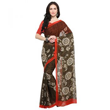 Vaamsi Synthetic Saree (Black, Empress1123)