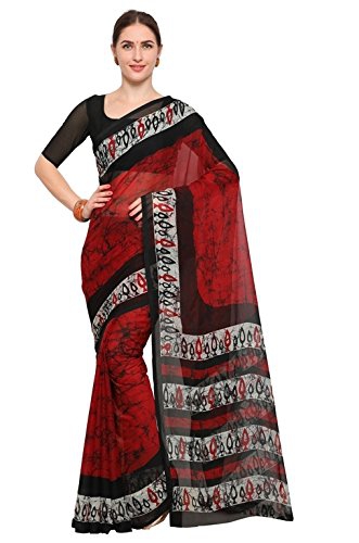 Vaamsi Synthetic Saree (Red, Empress1136)