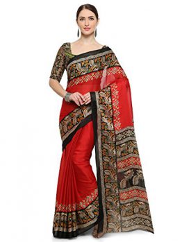 Vaamsi Synthetic Saree (Red, Kalam1011)