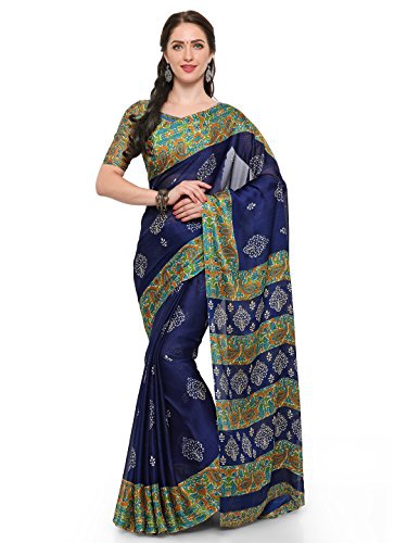 Vaamsi Synthetic Saree (Blue, Kalam1024A)