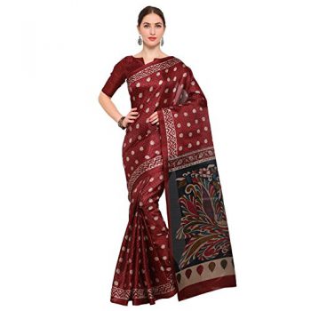 Vaamsi Synthetic Saree (Red, KS1014A)