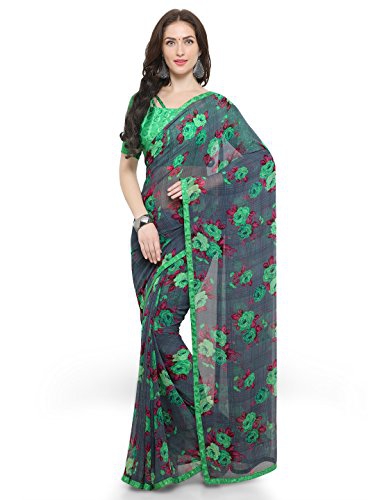 Vaamsi Synthetic Saree (Green, Tiara1006)