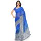 Vaamsi Chiffon Saree (Blue, RC3219)